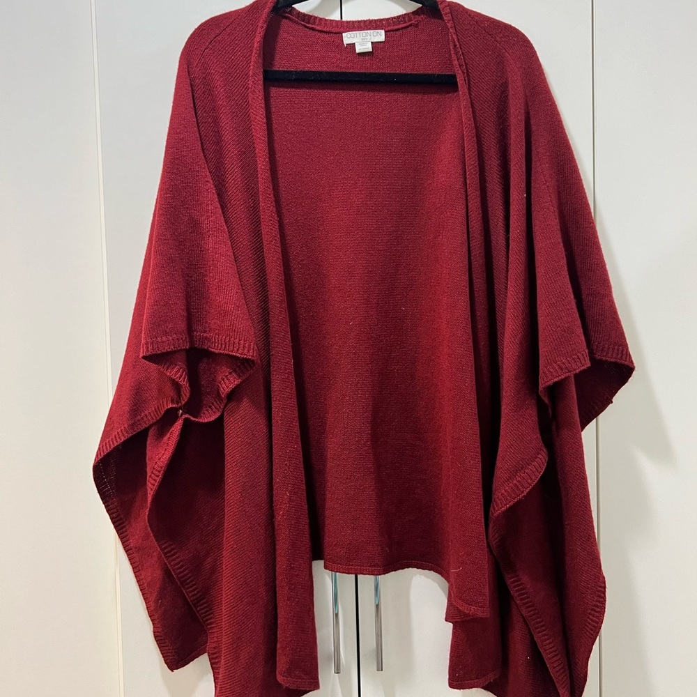 Cotton On Red Cardigan